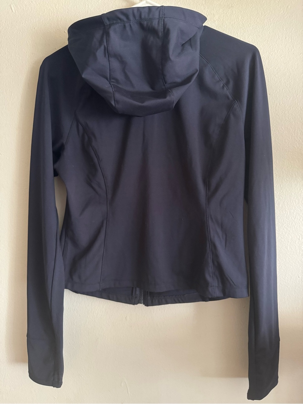 Yogalicious Navy Hooded Zip Bomber Jacket - Picture 2 of 3